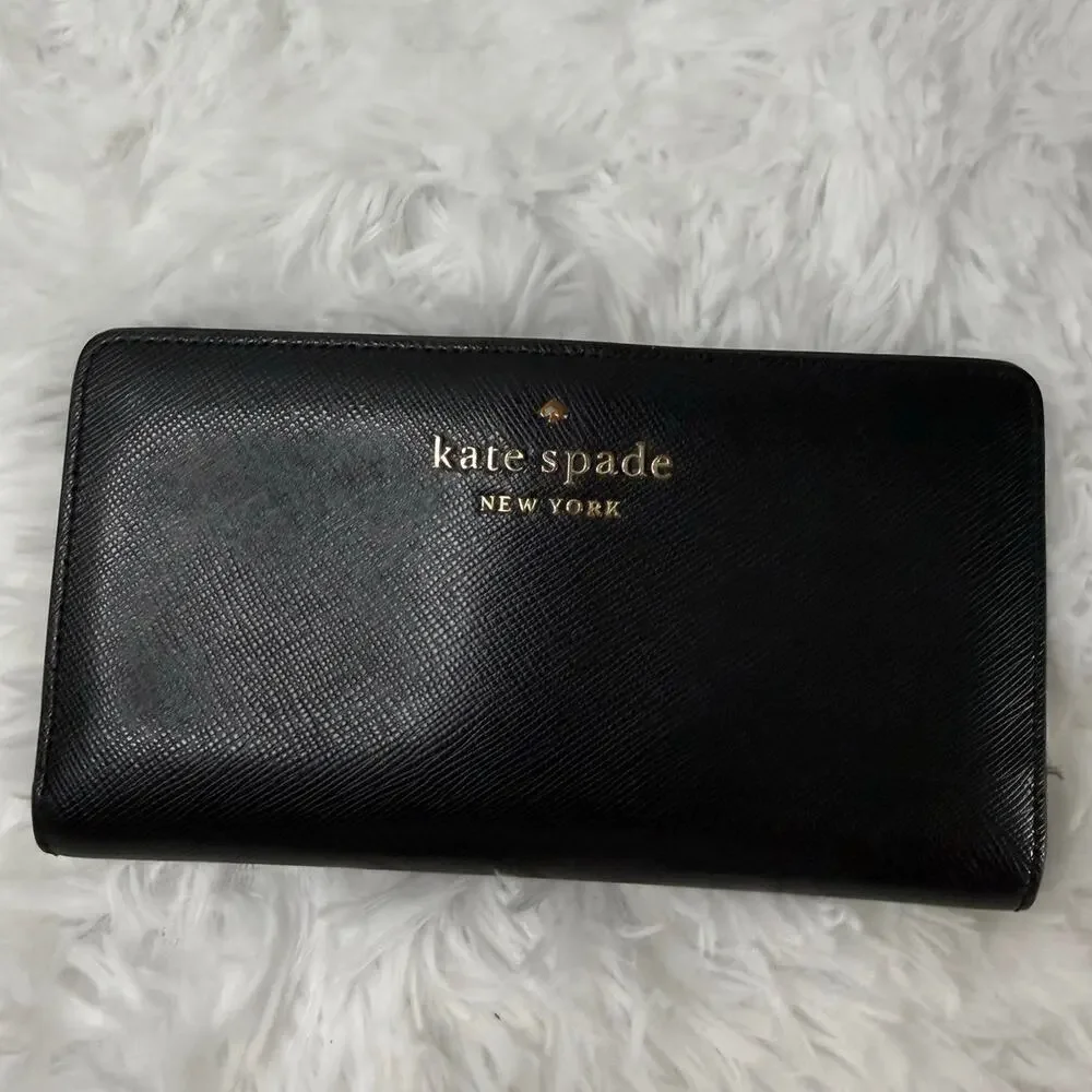 Kate Spade Black Bifold Wallet